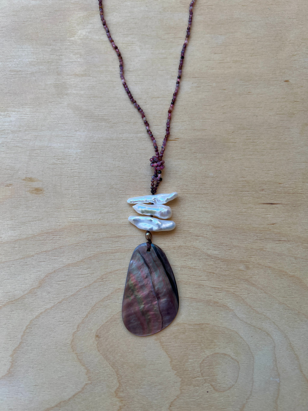 Plum Sunset - Shell Necklace