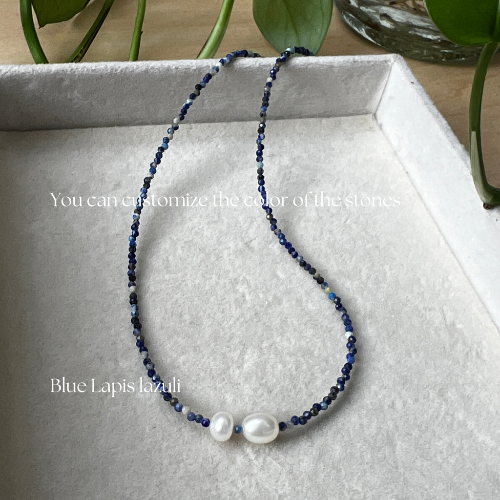 A promotional image featuring a necklace and bracelet with beads arranged in Morse code, accompanied by text describing the product as meaningful jewelry that holds a secret message.