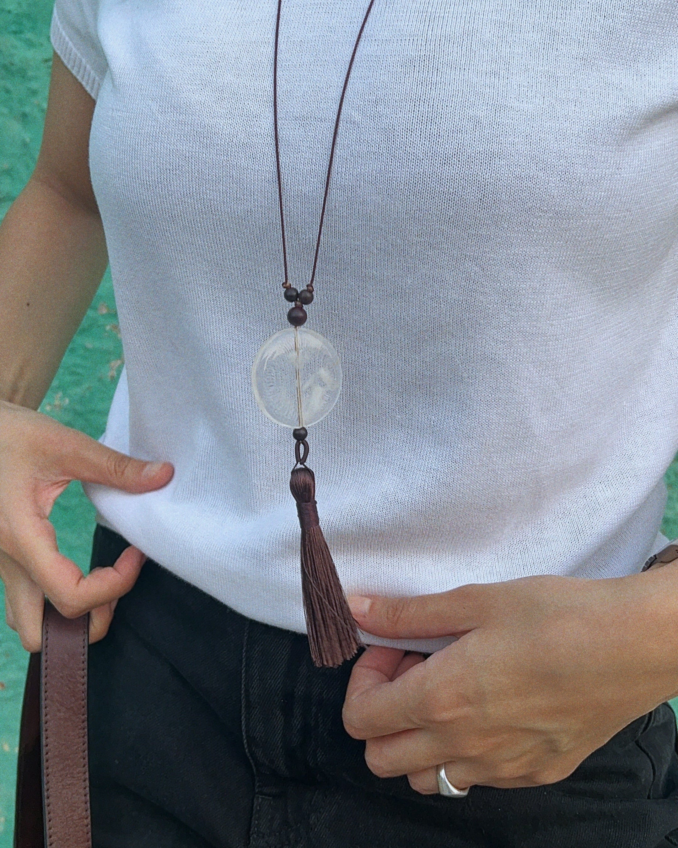 Cacao Tassel Necklace