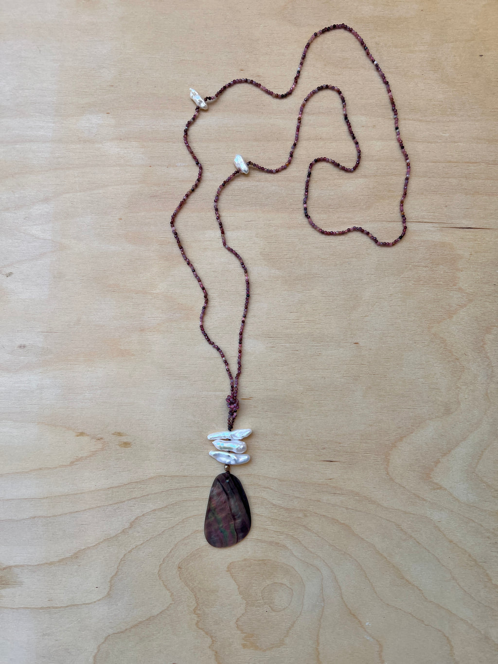 Plum Sunset - Shell Necklace