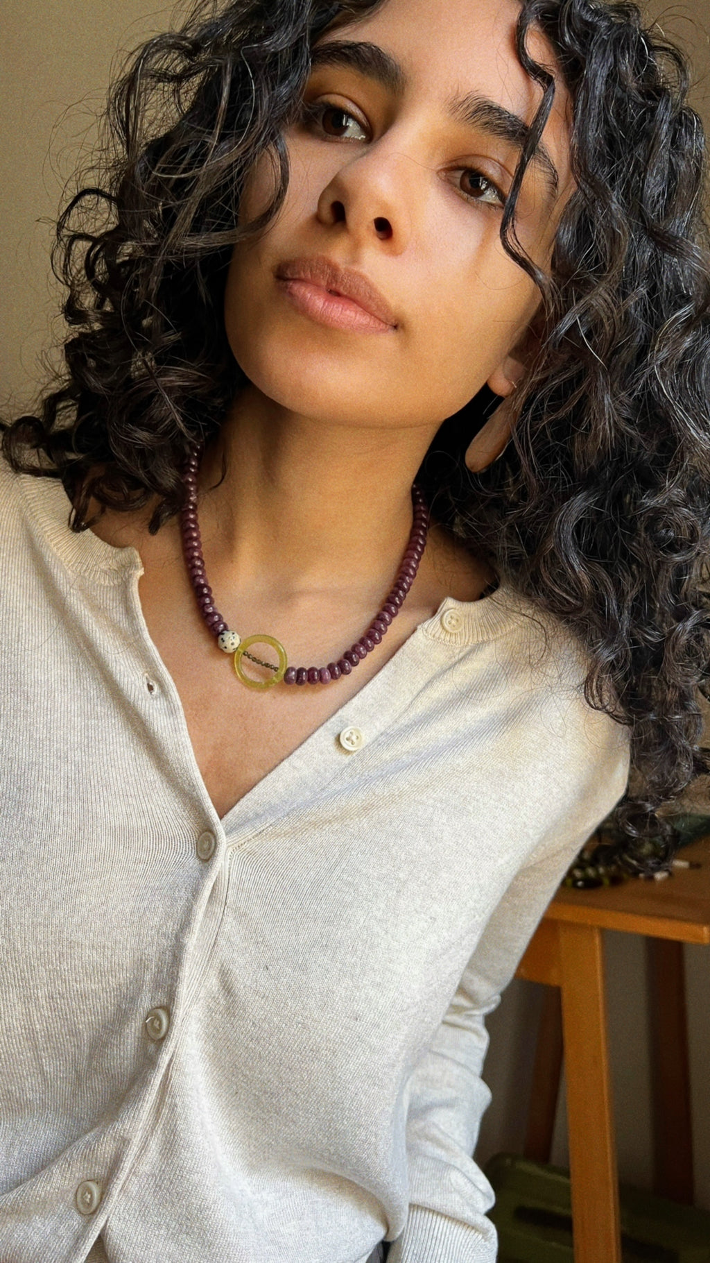 Plum Martini Necklace
